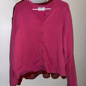 Old Navy Women's Vibrant Pink Cardigan